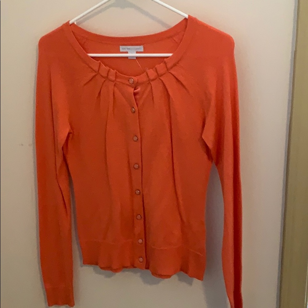 Soft orange/peach cardigan!